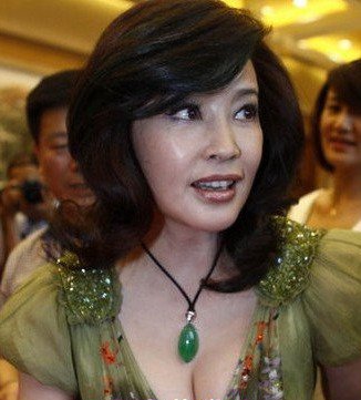 刘晓庆佩戴翡翠图片