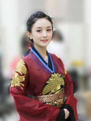赵丽颖快乐大本营图片